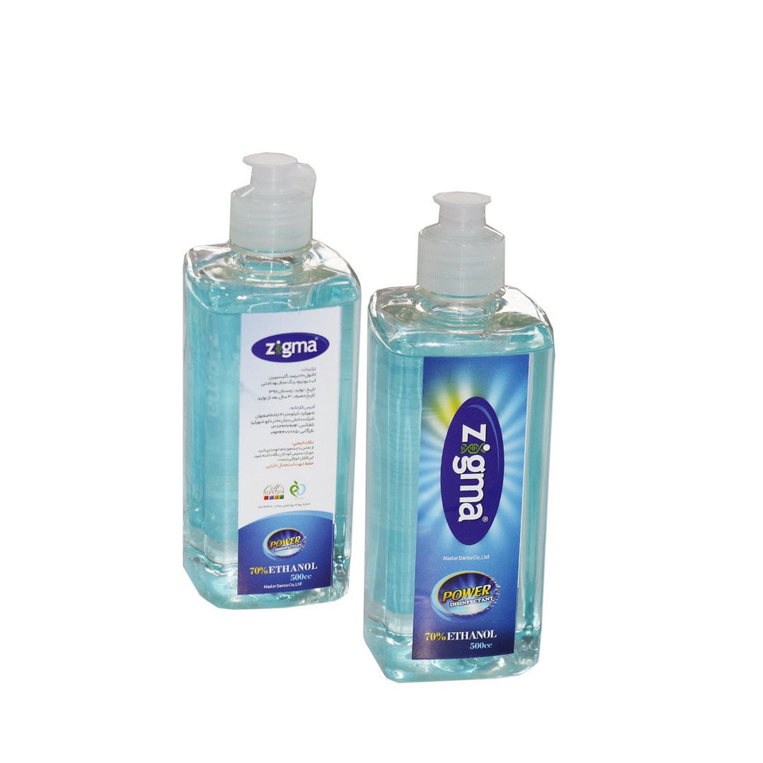محلول ضدعفونی کننده اتانول 70% 500 سی سی